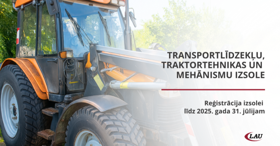 Aicinām piedalīties tehnikas izsolē