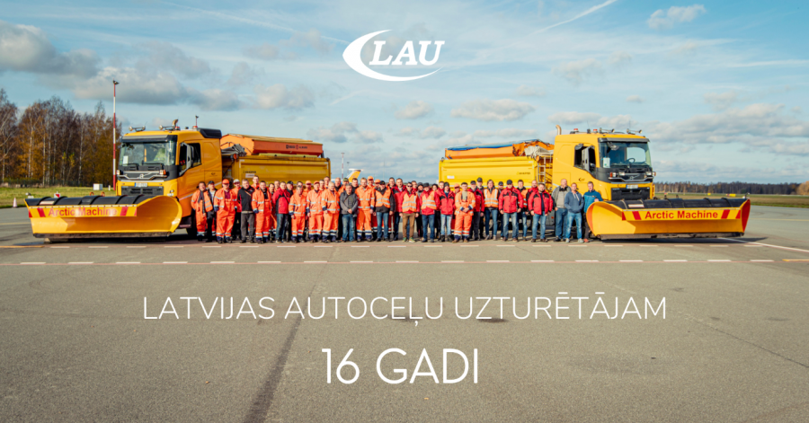 Šodien Latvijas autoceļu uzturētājam aprit 16. gadadiena!