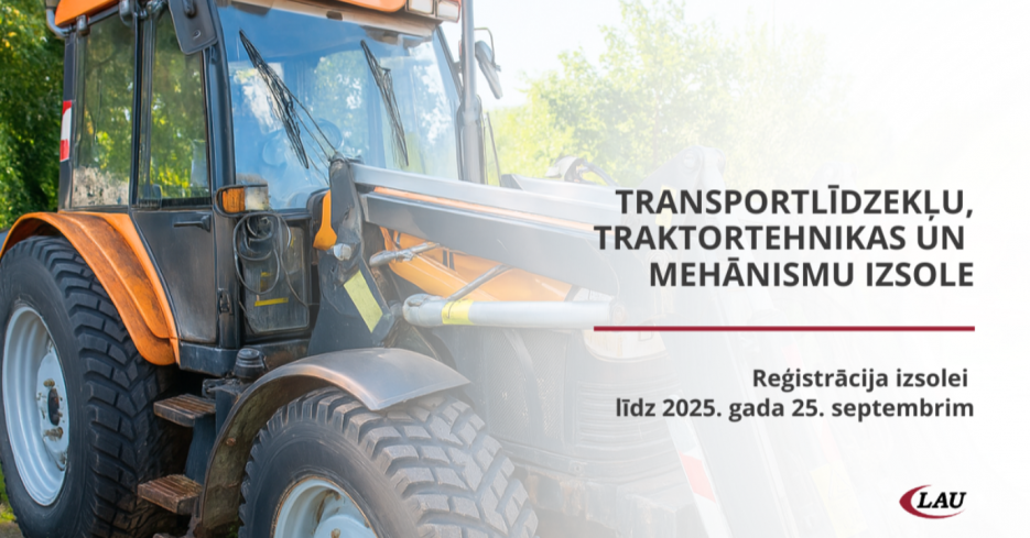 Aicinām piedalīties tehnikas izsolē